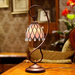 18 cm ティファニー ステンドグラス テーブルランプ